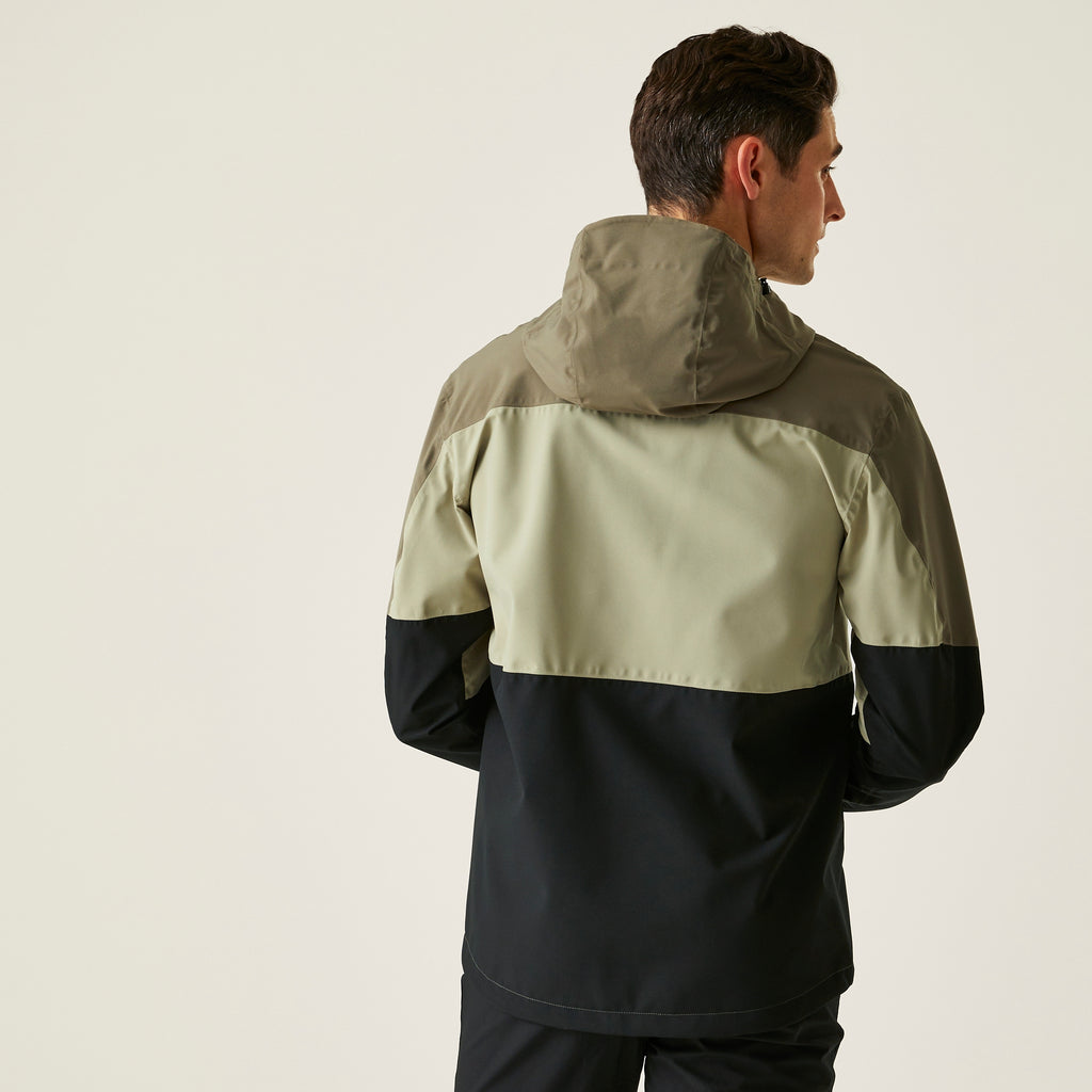 Men's Maland II Waterproof Jacket | Golden Sand Treetop Black