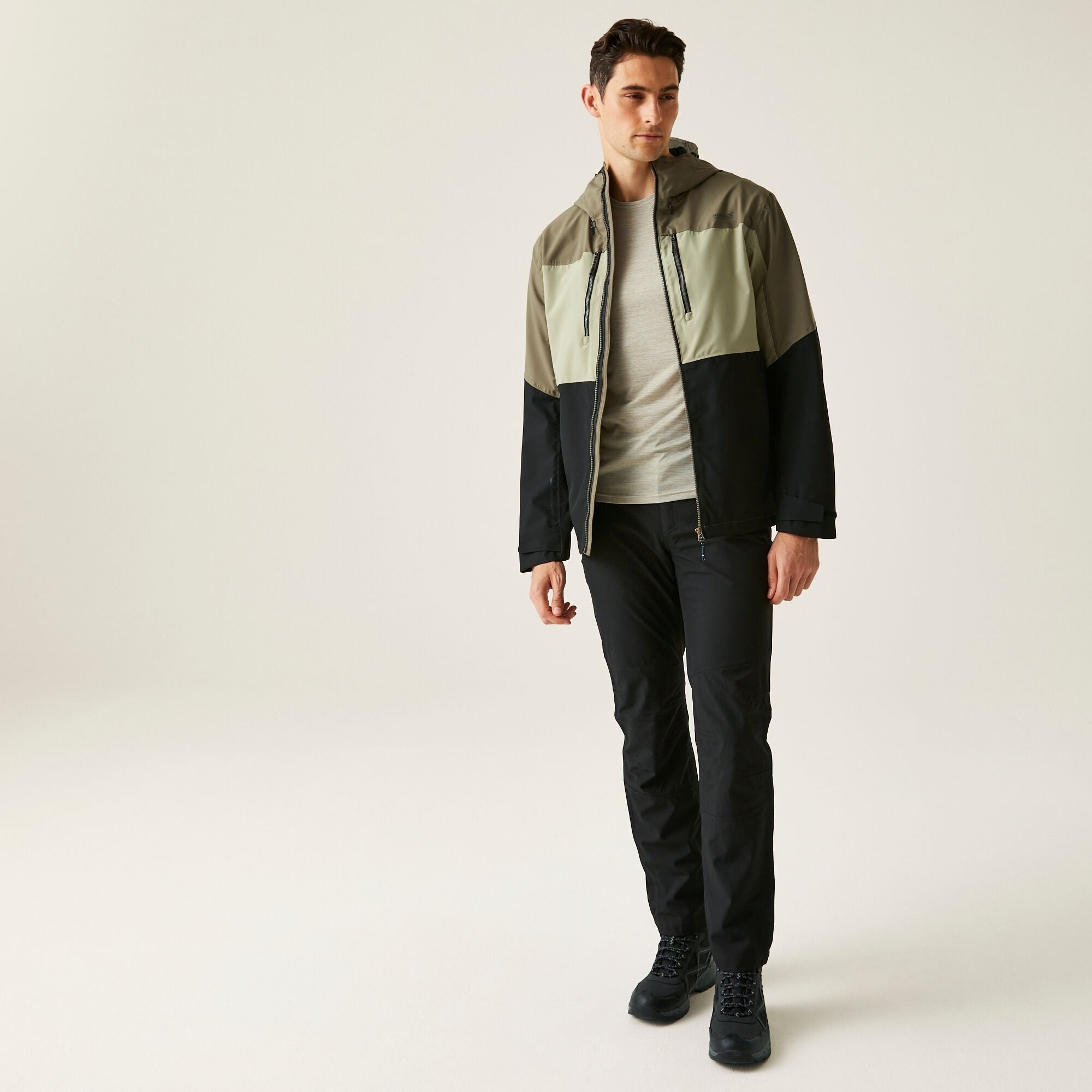 Men's Maland II Waterproof Jacket | Golden Sand Treetop Black