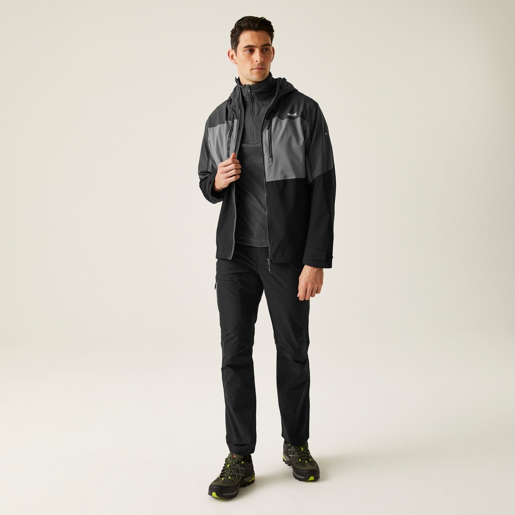 Men's Maland II Waterproof Jacket | Granite Grey Ash Black
