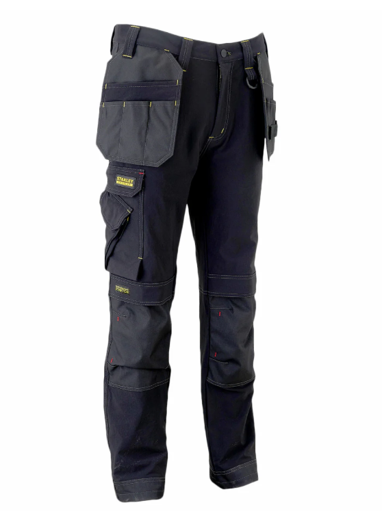 Stanley FatMax Workwear Ashley Full 4-Way Stretch Work Trousers Knee Pad Pouch