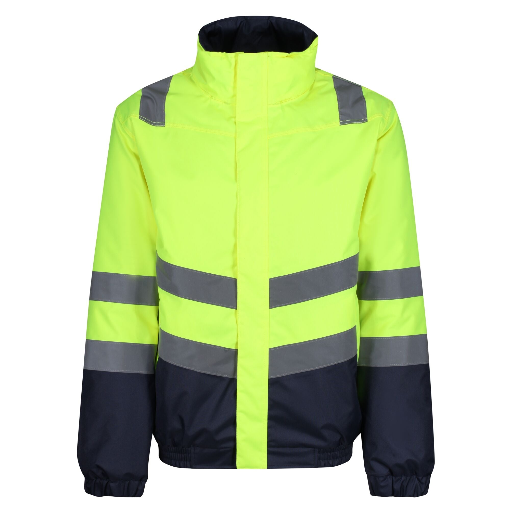 Waterproof Hi-Vis Bomber Jacket - Orange, Yellow